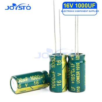 10 tk Alumiinium-elektrolüütkondensaatorid kondensaator 1000 uF 16V 8x16 10X13 10X17 mm frekuensi tinggi Radial Elektrolüütiline kapasitor