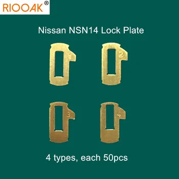 200pcs/palju NSN14 Auto Lock Reed Plaadi Nissan Auto Ukse Lukk Remondi Komplektid Messing Materjal 4 Mudelid Iga 50tk Kevadel