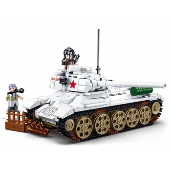 2022 Sõjalise Armee, Maailmasõja WW2 SWAT Politsei Sõdurid Nõukogude Liidu T34 Keskmise Tanki Mudel ehitusplokk Tellised Lapsed Mänguasjad