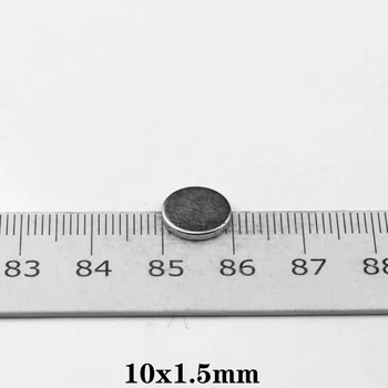 20~500PCS 10x1.5 Haruldaste Muldmetallide Magnetid Läbimõõt 10x1.5mm Väike Ring Magnetid 10mmx1.5mm Alalise Neodüümi Magnetid 10*1.5