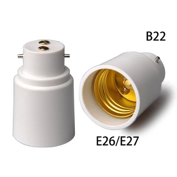 2tk Universaalne Adapter B22, et E27 Kruvi Pesa Lamp Omanik LED Halogeen Lamp Konverteri Adapter CE, RoHS, Pesa Muuta