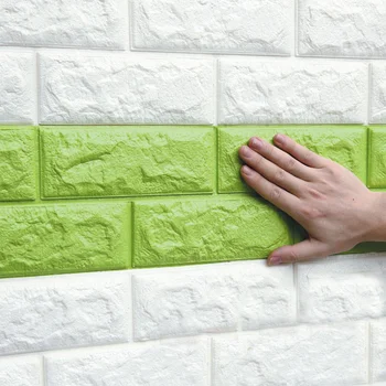 3D Seina Kleebised Tellis kivi muster isekleepuvad plastist Seina-paber on Veekindel DIY 70*77cm 3D Marmorist, Tellistest Seina Paberid Lapsed Tuba