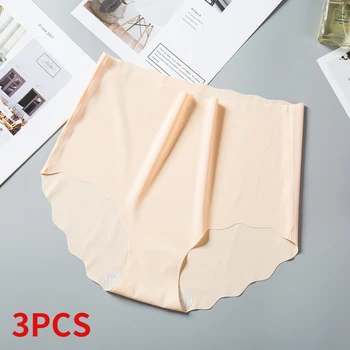 3tk/set Nähtamatu Aluspüksid Naiste Õmbluseta Püksikud Naiste Aluspüksid Ultra-õhuke Aluspesu kõrghoone Aluspüksid Tahke Hubane Pesu