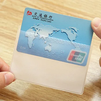 50TK Läbipaistev Kaardi Omanik PVC Panga Krediitkaardi Kaitsva Omanik Slim Kaardi Puhul Naised Mehed Krediidi-ID Äri-Kaardi Kate