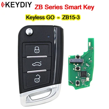 Algne KEYDIY KD Universaalne ZB15 Smart Remote Key ZB Seeria ZB15-3 Võtmeta MINNA KD-X2 KD-MAX Programmeerija Mahub Rohkem Kui 2000