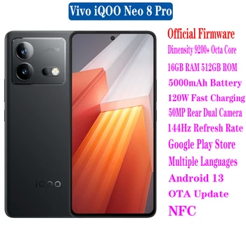 Ametlik Uue Vivo iQOO Neo 8 Pro 5G Nutitelefon Dimensity 9200+ Okta Core 6.78