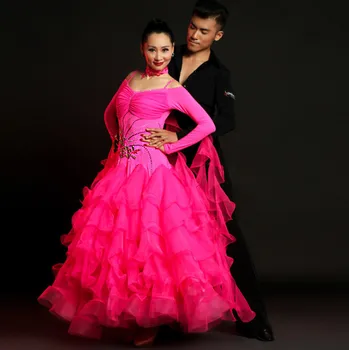 ballroom dance competition kleidid tantsusaal tantsu valss kleidid standard tantsu kleit kaasaegse tantsu kostüümid foxtrot kleit tango