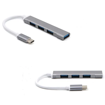 C-tüüpi USB-C-HUB 3.0 3.1 4 Port Multi Splitter Adapter OTG Lenovo HUAWEI Xiaomi Macbook Pro 15 Air Pro Lisaseadmed-USB-Hub