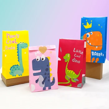 Cartoon Dinosaurus Kingitus Kotid Komme, Armas Laps Dino Candy Kotid Poiss Kids Sünnipäeva Teenetemärgi 12tk