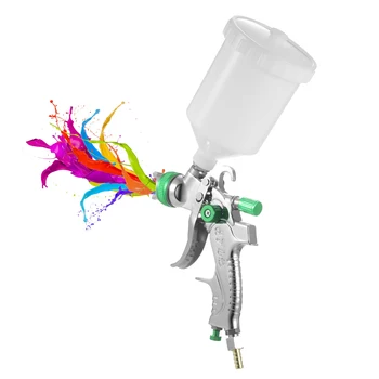 Gravitatsiooni Sööda Õhu Spray Gun HVLP Pihusti programmi Paint Relv koos 600ML Cup 1.4 mm Otsik Maali Auto Mööbel Seina