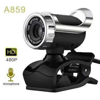 HD USB Webcamera 360 Kraadi Digital Video Veebikaamera koos Mikrofoni Klamber CMOS Arvuti ARVUTI Desktop Sülearvuti TV Box