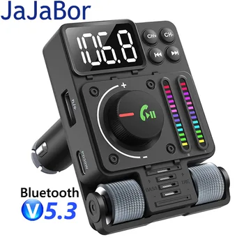 JaJaBor Auto FM Saatja Treble Bass Reguleeritav Heli Muusikapleier Tüüp C PD 30W Kiire USB Laadija ja Käed-Vabad Auto Bluetooth Kit