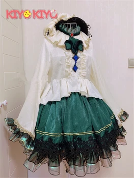 KIYO-KIYO Touhou Project Komeiji Koishi Cosplay Kostüüm Lolita kleit naine halloween kleidid