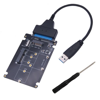 M2 USB Adapter M. 2 NGFF SATA Adapter MSATA, Et USB-SATA Converter 3.0 Väline mSATA m.2 NGFF, et SATA3 USB Adapter Ärkaja Juhatus