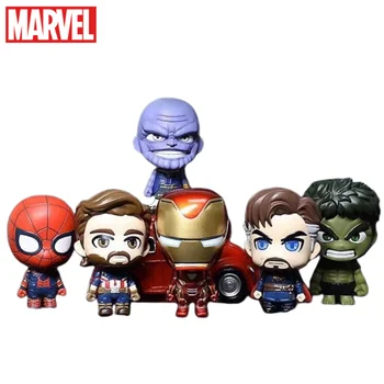 Marvel Spiderman Hulk Thanos Iron Man Kapten Ameerika Anime Perifeerne Käsitsi valmistatud Pime Kast Loominguline Teenetemärgi Üllatus Kingitus Kasti