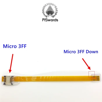 Mikro-3FF SIM-Kaardi pikendamine converter 3FF mikro-sim-kaardi Soft Kaabel Extender 148mm adapter converter