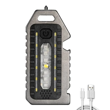 Mini Taskulamp Võtmehoidja Kaasaskantav USB Laetav LED Light Kerge Töö Väljas Telkimine, Matkamine, Väike Kerge