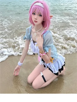Mäng Honkai Mõju 3 Cosplay Kostüümid Elysia Armas Tüdruk Ujumistrikoo Anime Suvel Beach Party Seelik Halloween Tarvikud Komplektid Lolita