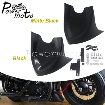 Näiteks Harley Sportster XL Iron 883 1200 FXD Dyna Softail 04-17 Mootorratta Must Eesmine Alumine Spoiler Mudguard Õhu Dam Lõug Voolundi