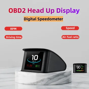 OBD2 HUD P10 Universaalne Smart Digitaalne Mõõdik-Head Up Display lubatud kiiruse ületamise alarm mootori Car Navigator auto diagnostika tööriist