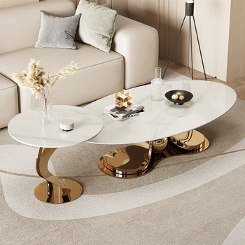 Rock-kujuline tee tabel koostisega valgust, kaasaegne luksus lihtne elutuba Kodu disainer itaalia minimalistlik kõrge-klassi tee tabel