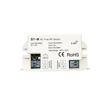 S1-M;AC Triac RF Switchr;Input voltage:100 240VAC; pinge: võimsus 100-240VAC