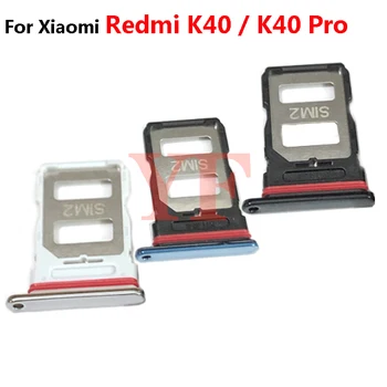SIM-Kaardi Salve Jaoks Xiaomi Redmi K40 Pro / Mi 9T Pro POCO F3 K40S SIM Card Tray Omanik-Kaardi Pesa Adapter Varuosad