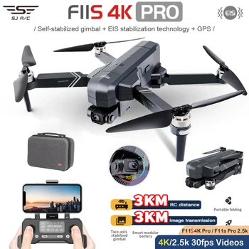 SJRC F11S 4K Pro GPS Undamine 4K Profesional RC Quadcopter Koos Kaamera Kokkukäiv 2 Telg Stabiliseeritud Gimbal 5G WiFi FPV Drones