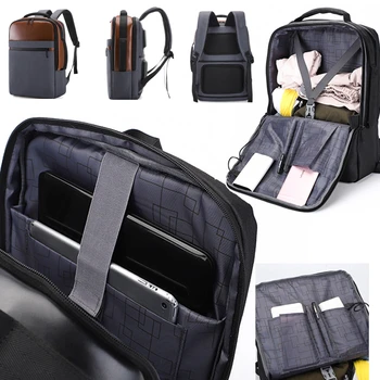 Slim Mehed Sülearvuti Seljakott 15.6 Tolline sülearvuti Kott Töö Business Anti Varguse Backpacking USB-Veekindel Seljakott Õpilased Seljakotid