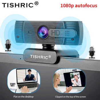 TISHRIC usb veebikaamera 1080p autofookus web cam veebikaamera pc kaamera arvuti webcamera web-kaamera, mikrofon, web kaamera 1080p