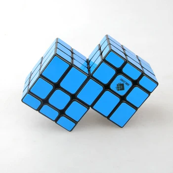 Topelt 3x3 Conjoined Magic Cube Speed Cube Puzzle Ebavõrdne Kaugus Peegel Magic Cube Värvikas Magic Cube Puzzl Educ Mänguasi