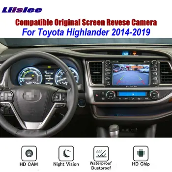 Toyota Highlander 2014-2019 Auto Tagasi Parkimine tahavaate Kaamera Adapter RCA-HD CCD CAM OEM Ekraan Tagurpidi Pilt Upgrade Kit