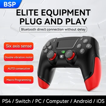 Traadita Juhtnuppu Bluetooth Jaoks Ps4 Töötleja Gamepad 6-Telje Mäng Mando Joypad Jaoks PS4/Lüliti/PC/Tablett/Andriod/iOS