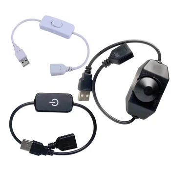 USB-Lüliti Kaabli SISSE/VÄLJA 5V USB-Touch / Nupp Dimmer Lüliti Kaabli Pikendamine Toggle USB Lamp USB Fan Toide Line