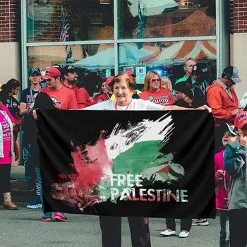 Vaba Palestiina Lipu Banner Kodust Väljas Kingitus Partei Loosungeid Liibanon Šotimaa Lipp Ungari
