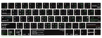 VIM/VI Kuum võti Funktsionaalne Otsetee Silikoonist Klaviatuuri Kate Klaviatuur Naha Macbook Pro 13