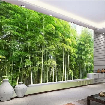 wellyu Kohandatud suuremahuliste murals high - definition keskkonna bambusest maastiku murals tapeet mittekootud tapeet
