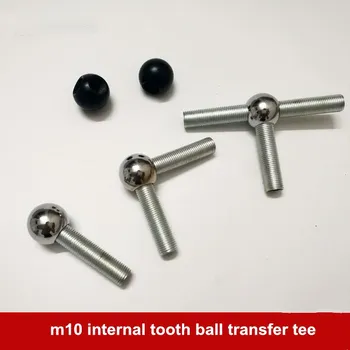 10pcsM10 sisemine hamba palli adapter tee chrome ' i ringi kaks-viis dekoratiivsed kiilas mutter hamba toru pistik lambi liitmikud