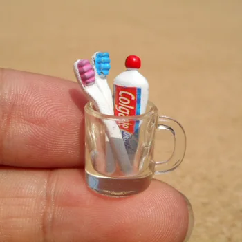 Armas nukumaja kääbus mini cup hambapastat, hambaharja forOB11 blyth barbies pullip 1/12 1/6 nukk mööblitarvikud mänguasi