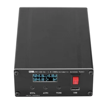 ATU100 1.8-30Mhz Automaatne Shortwave Antenni Tuuner USB Type-C Laetav koos 0.96 tolline OLED-Ekraan Antenn Koordinaator