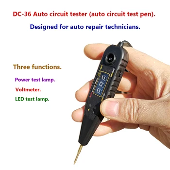 Originaal Auto Circuit Tester DC3-36V Sõiduki Impulsi Anduri Signaali LED Valgus Testimine Pen Probe Auto Võimsus Voltmeeter-Pinge Arvesti