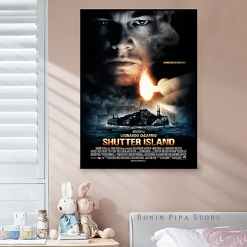 Shutter Island Filmi Kaas Poster Art Print Lõuend Maali Seina Pilte Elutuba Home Decor (Raamita)