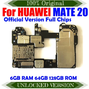TDHHX Jaoks Huawei MATE 20 Emaplaadi Emaplaadi Originaal Ametlik versioon töötab Hästi, Lukustamata Peamine Ahelad LUKUSTAMATA 6+64GB 128GB