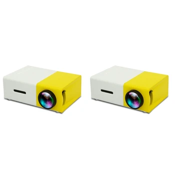 YG300 Pro LED Mini Projektor Toetab HDMI-Ühilduva USB-AV-TF Kaasaskantav Home Media Player EU Pistik